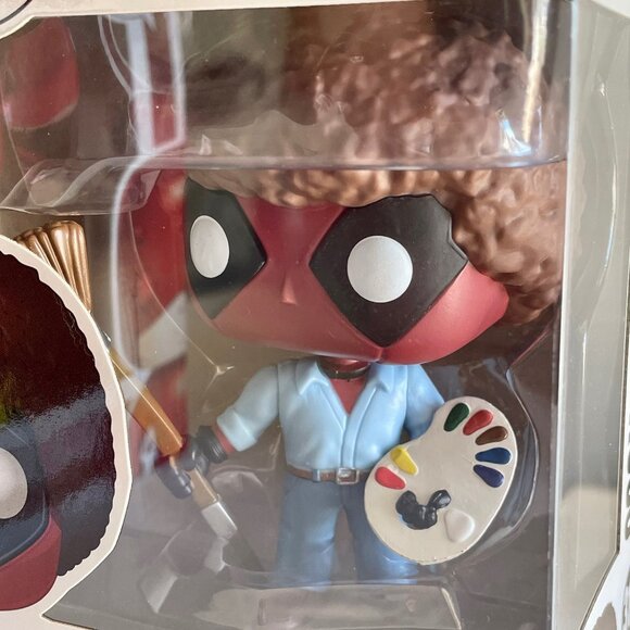 Funko Pop! Marvel Daredevil 90 Hot Topic Exclusive Deadpool as Bob Ross 319 Lot - Picture 13 of 16